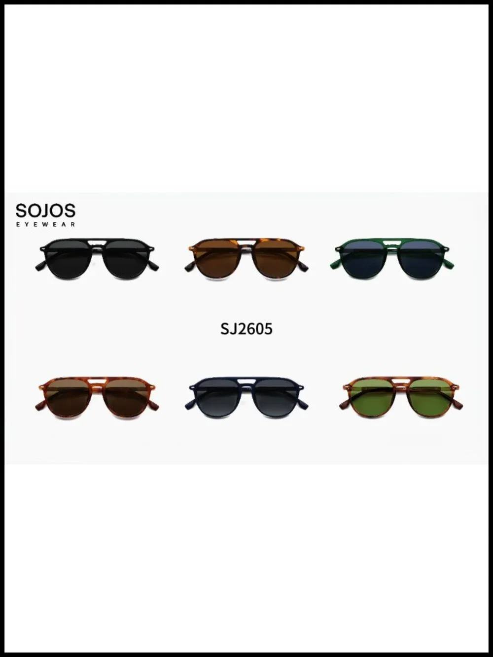 Retro Polarized Aviator Square Sunglasses UV400 Protection